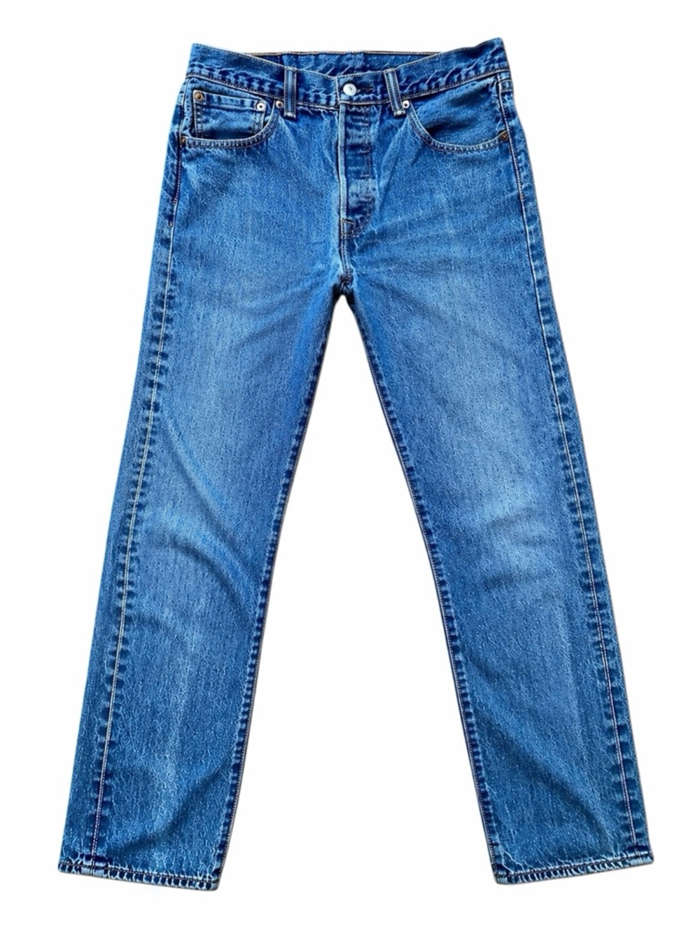 Levis 501 Jeans Button Fly High Rise 32x30 Distressed